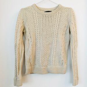rag & bone Cream Cable Knit Sweater